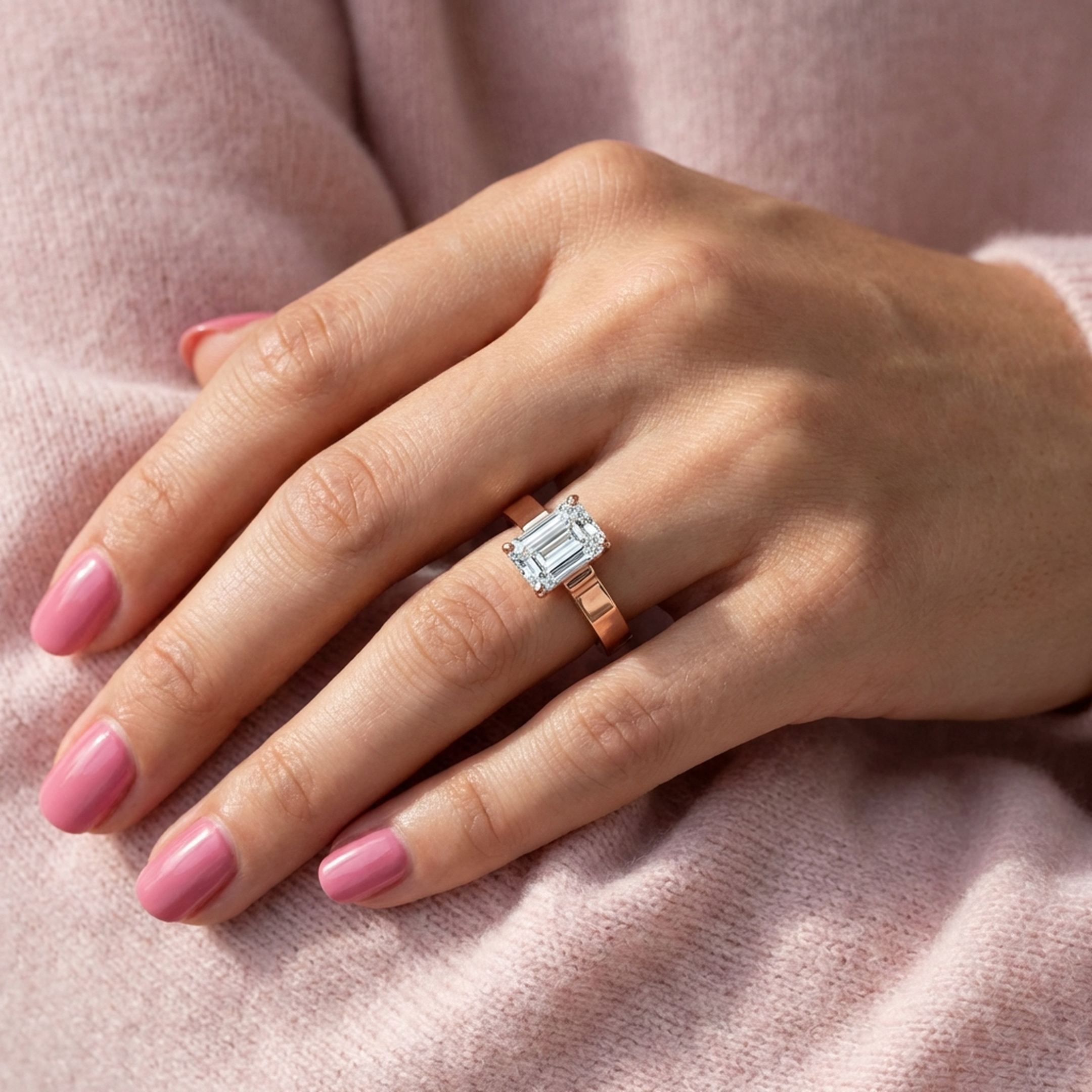 (Royal Asscher Emerald - Rose)