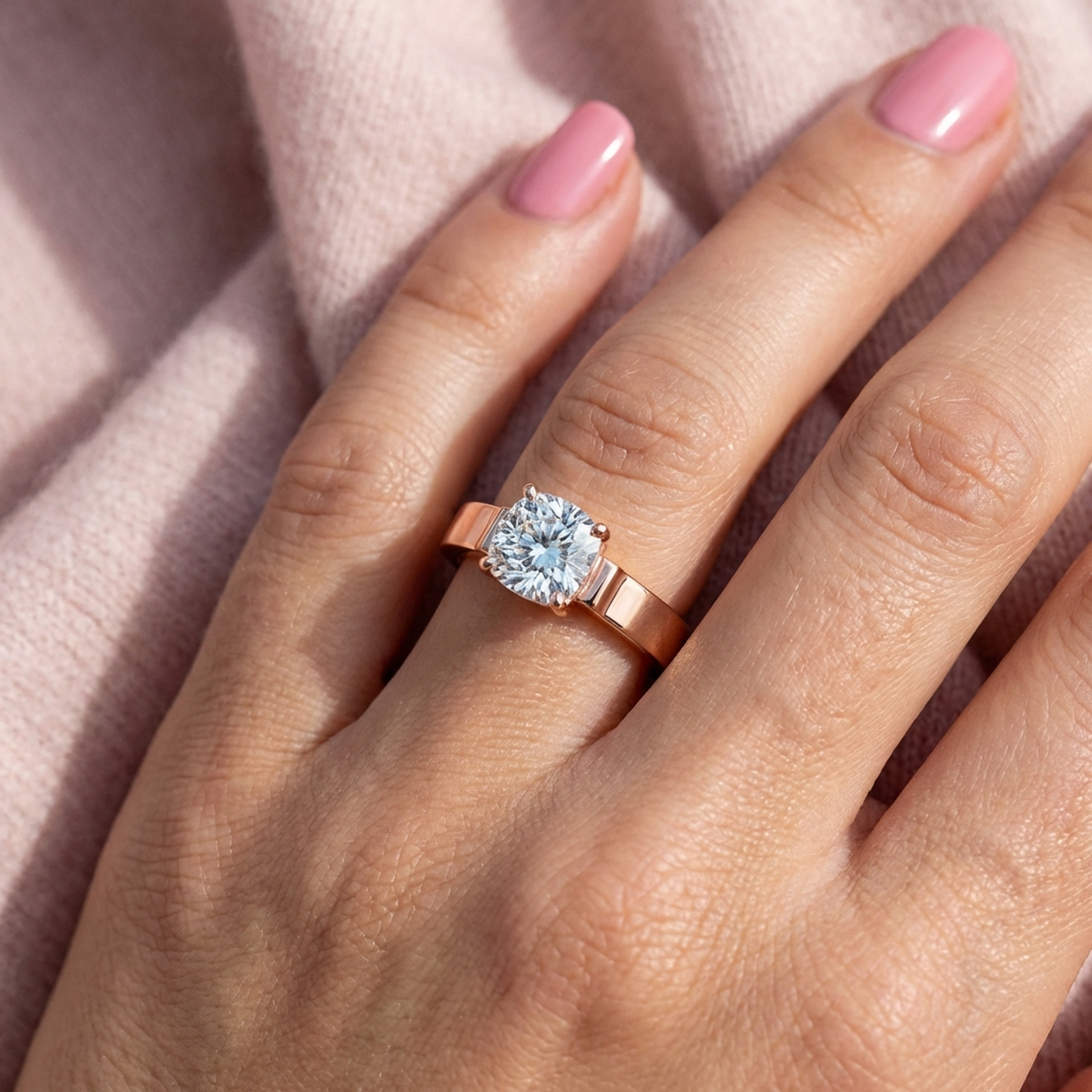 (Royal Asscher Cushion - Rose)