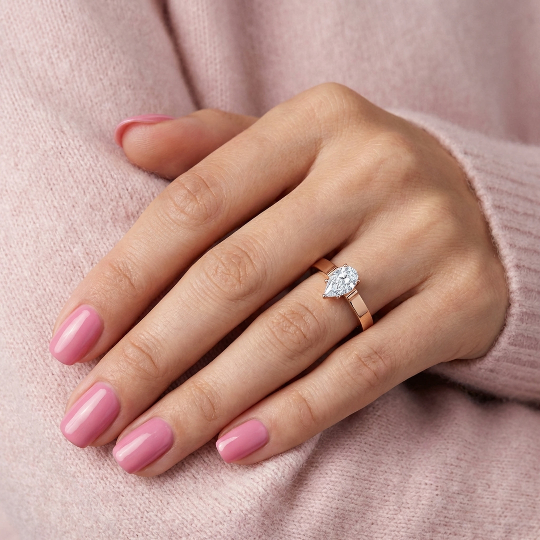 (Royal Asscher Pear - Rose)