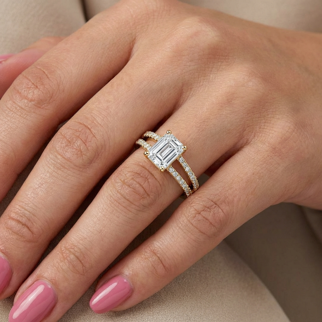 (Royal Asscher Emerald - Yellow)