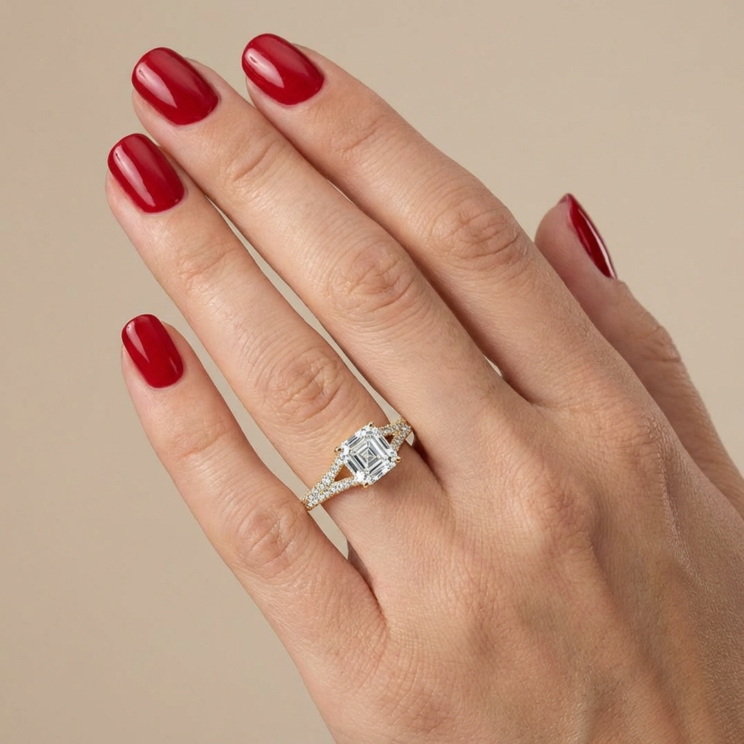 (Royal Asscher Cut - Yellow)