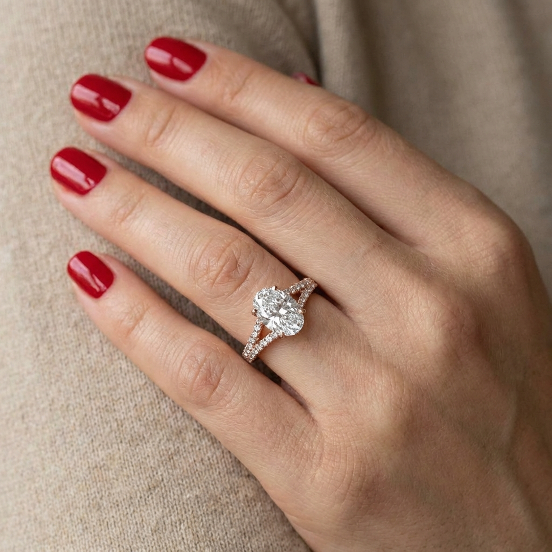 (Royal Asscher Oval - Rose)