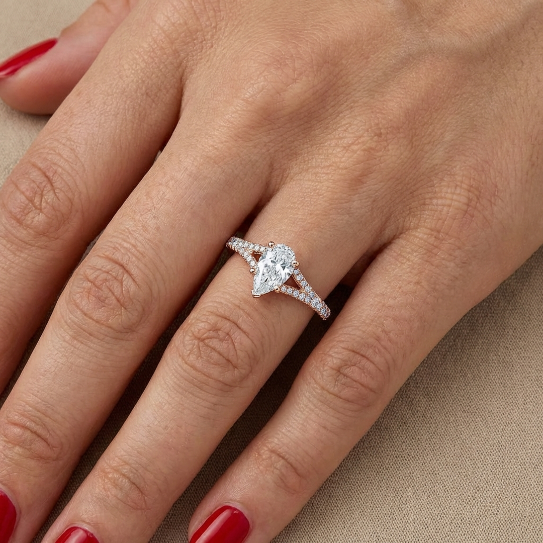 (Royal Asscher Pear - Rose)