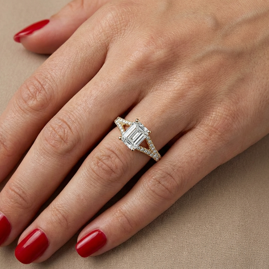 (Royal Asscher Emerald - Yellow)