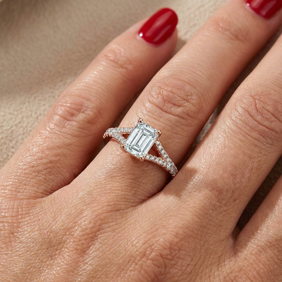 (Royal Asscher Emerald - Rose)