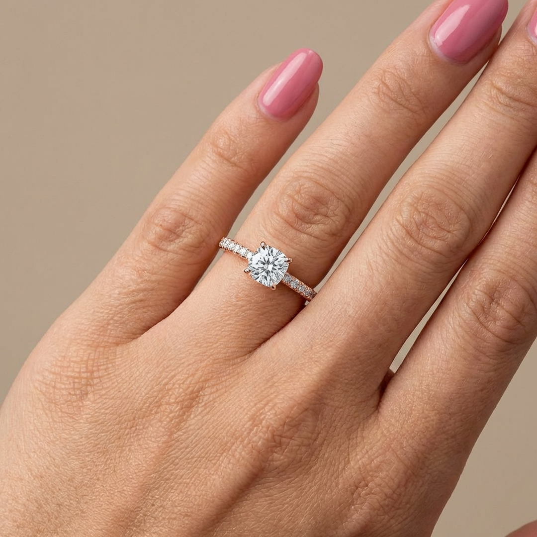 (Royal Asscher Cushion - Rose)