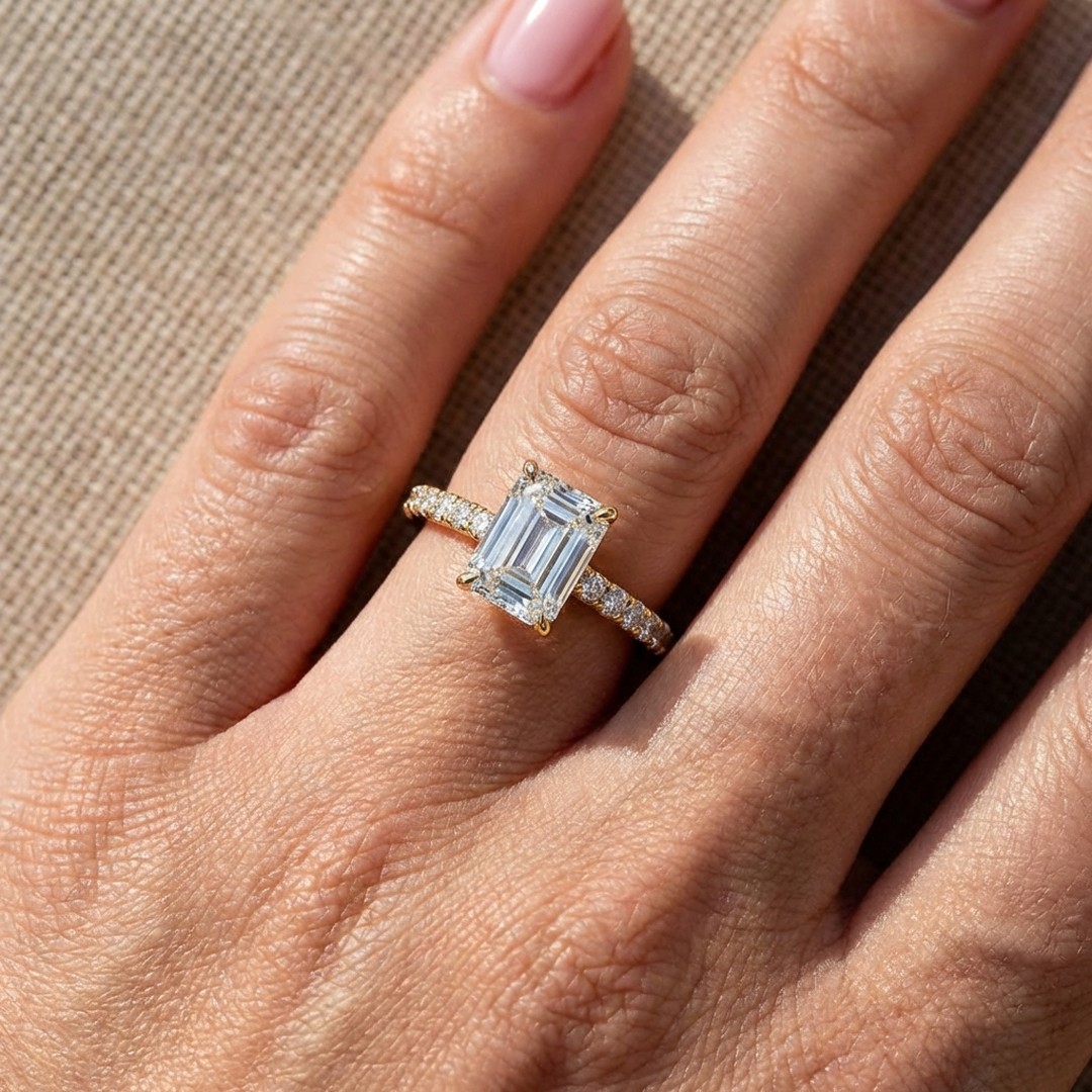 (Royal Asscher Emerald - Yellow)