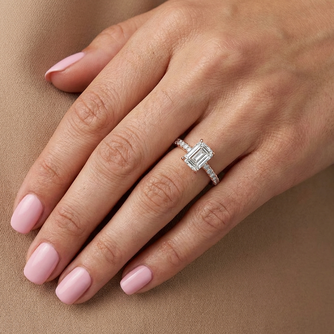 (Royal Asscher Emerald - Rose)