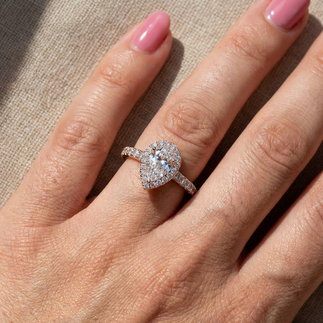 (Royal Asscher Pear - Rose)