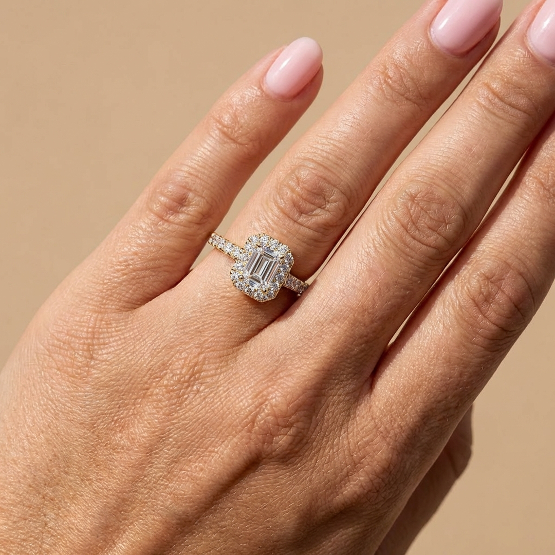 (Royal Asscher Emerald - Yellow)