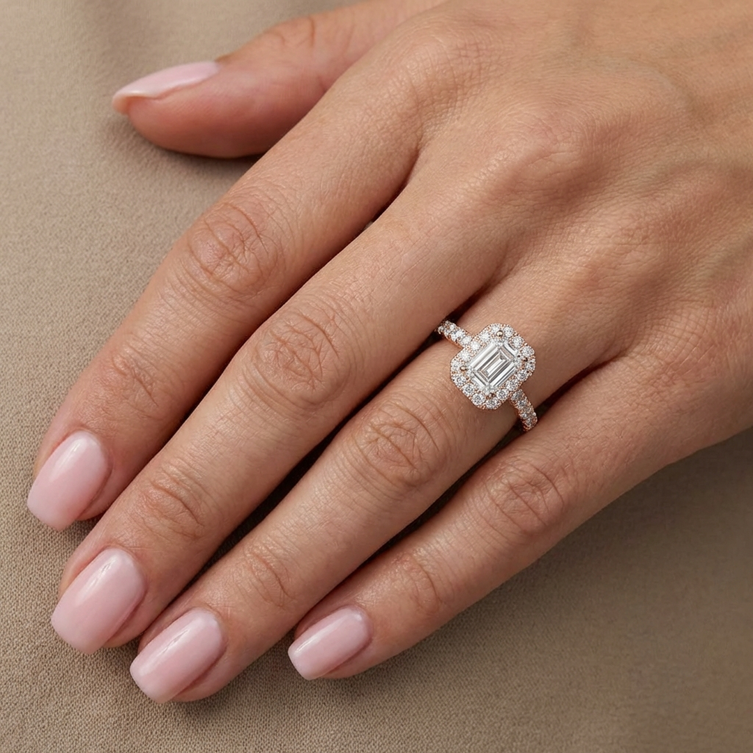 (Royal Asscher Emerald - Rose)