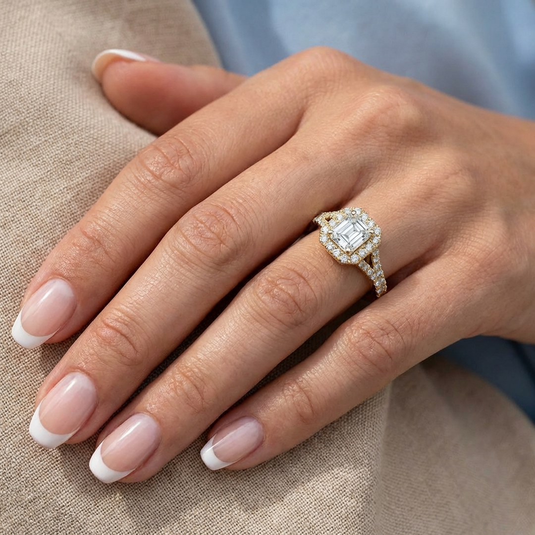 (Royal Asscher Cut - Yellow)