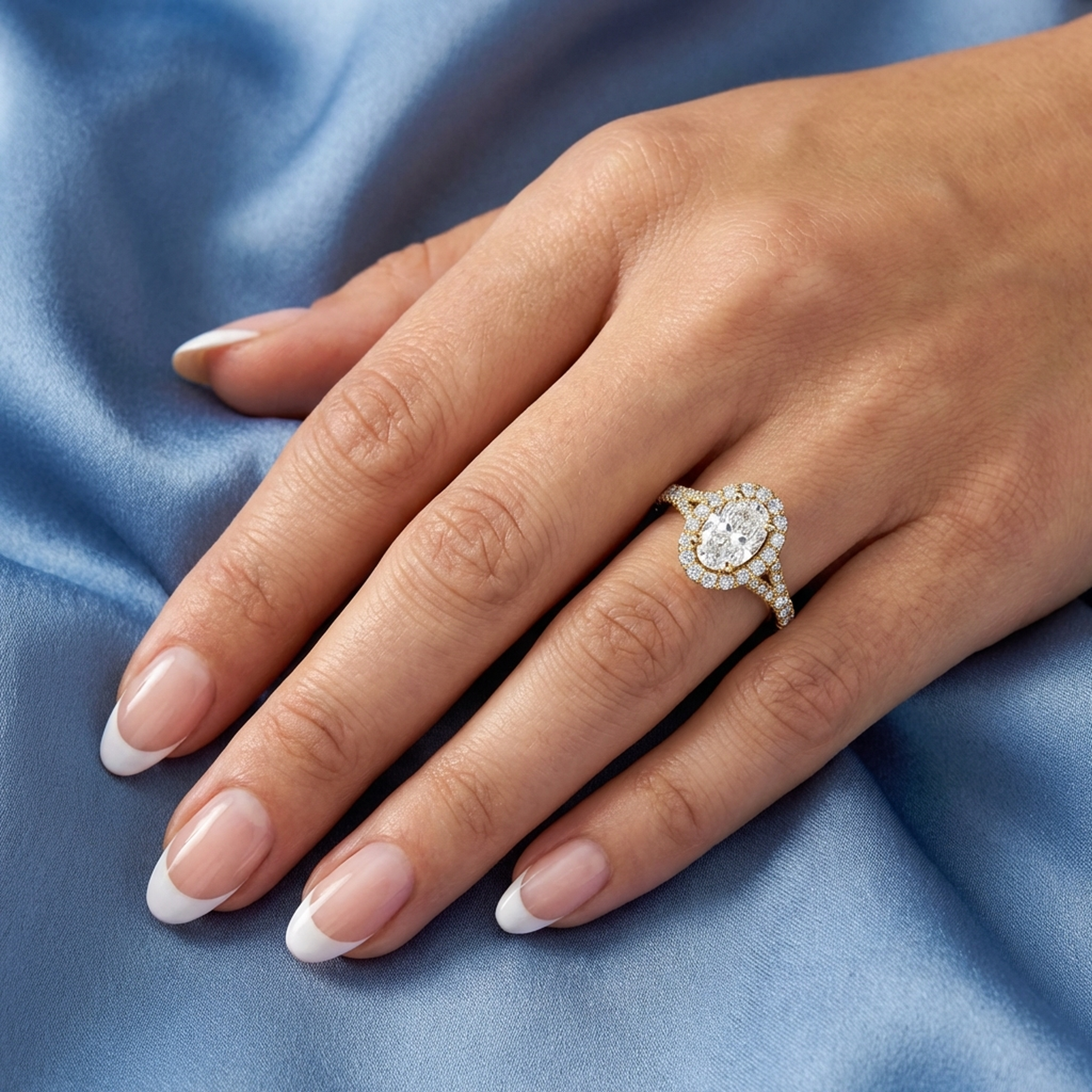 (Royal Asscher Oval - Yellow)