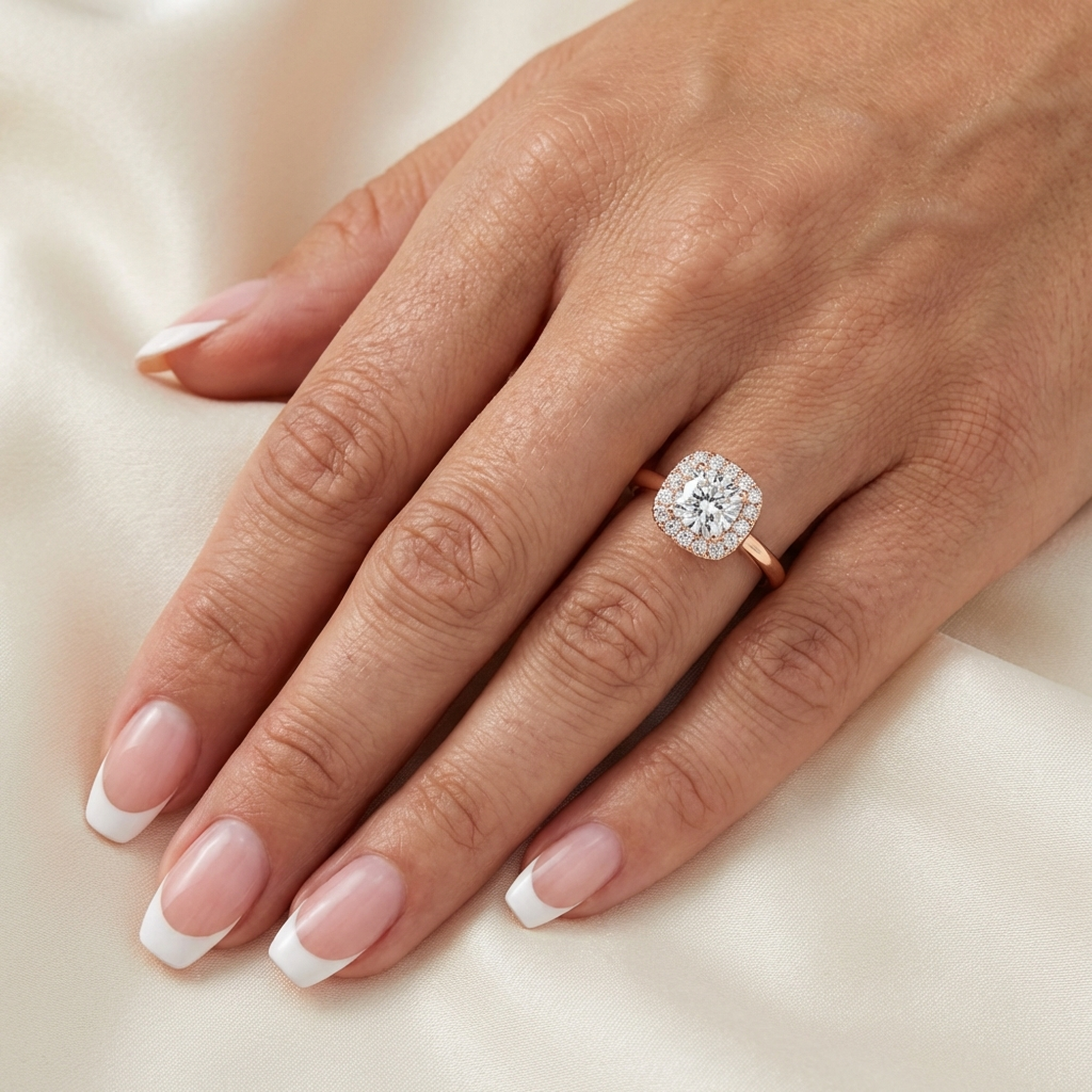 (Royal Asscher Cushion - Rose)