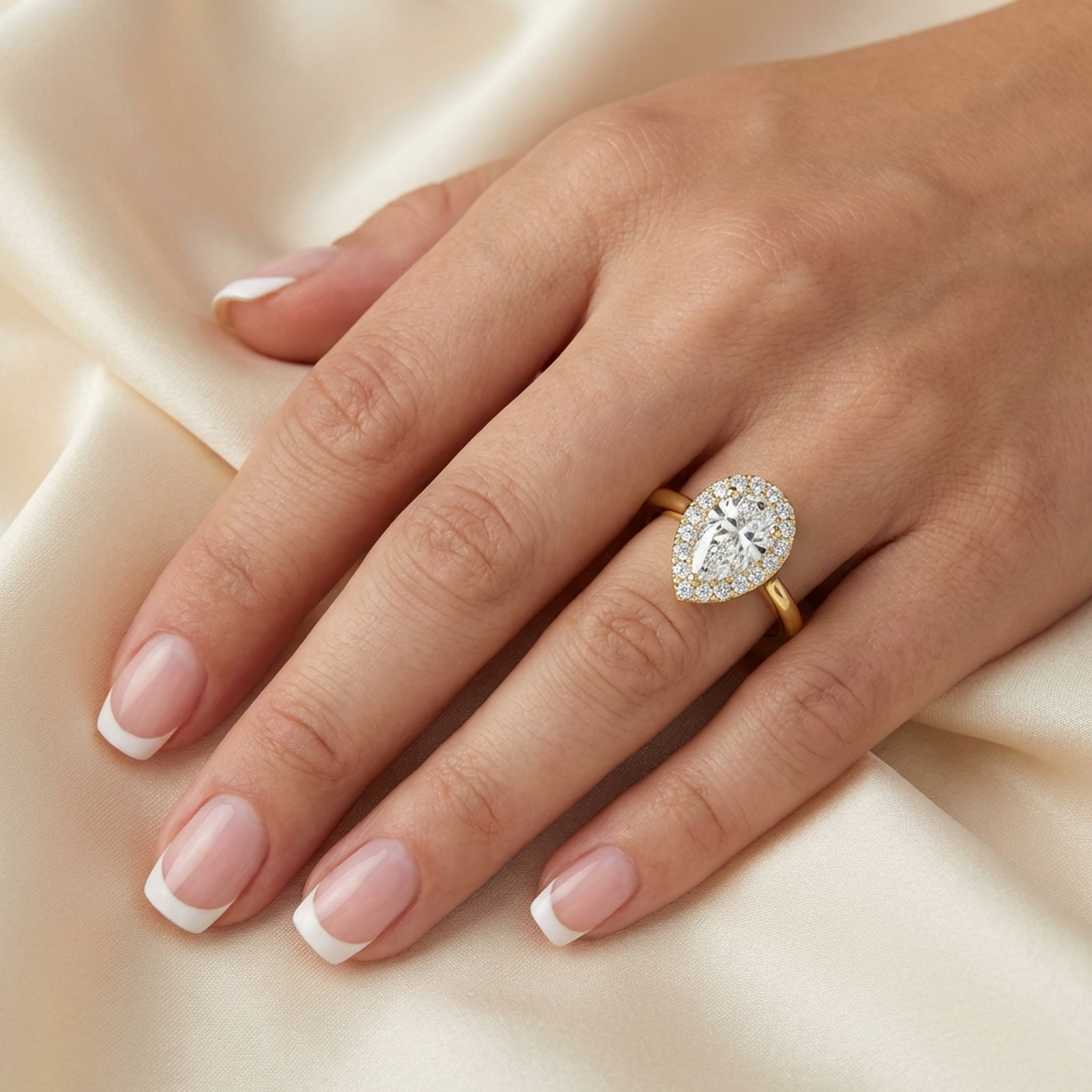 (Royal Asscher Pear - Yellow)