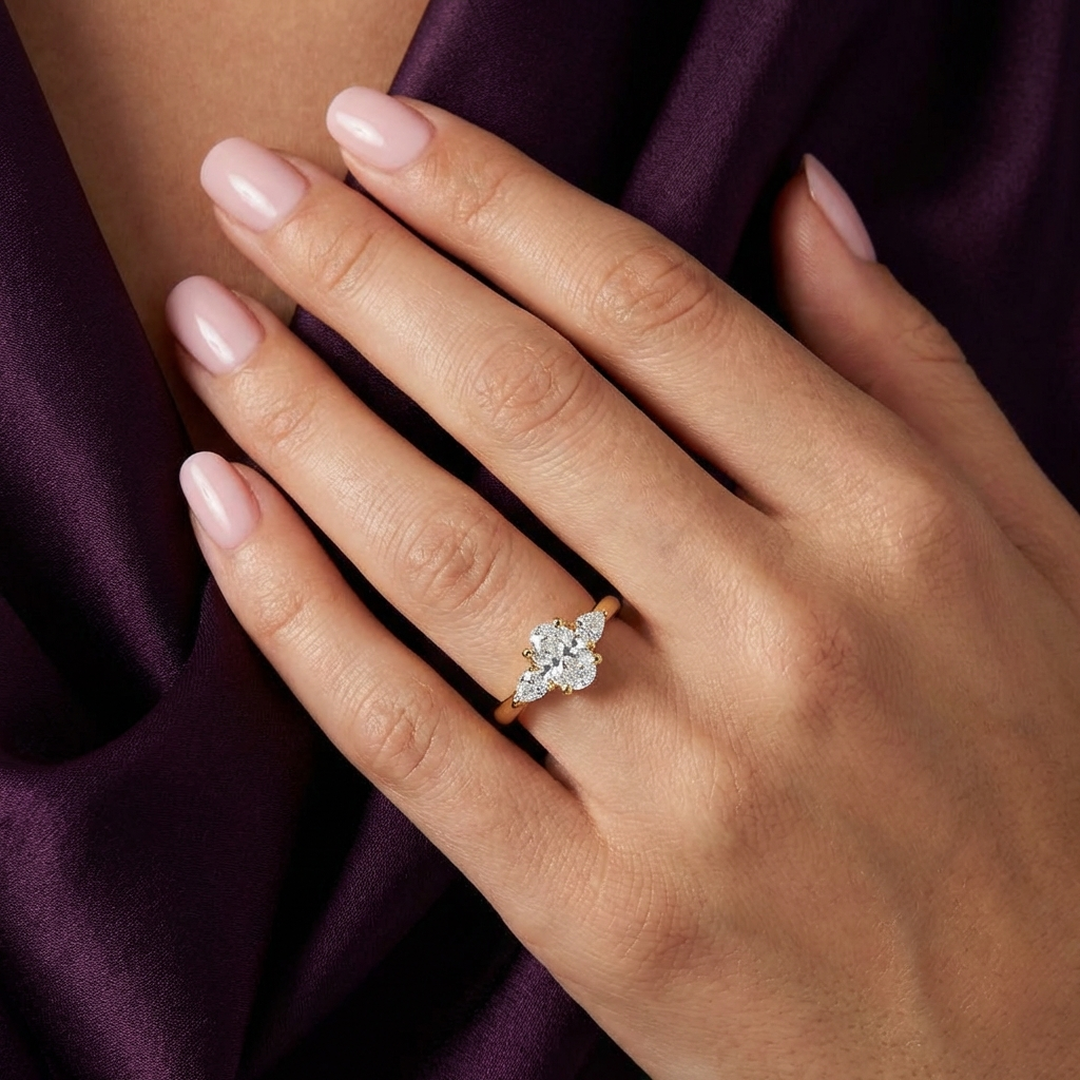 (Royal Asscher Oval - Yellow)