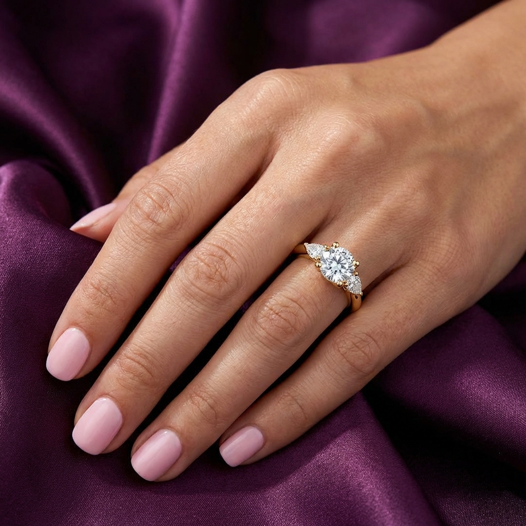 (Royal Asscher Cushion - Yellow)