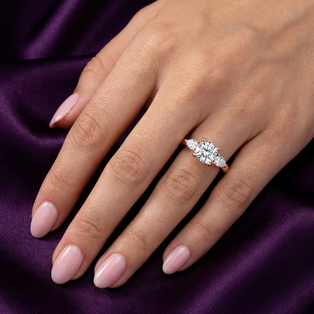 (Royal Asscher Cushion - Rose)