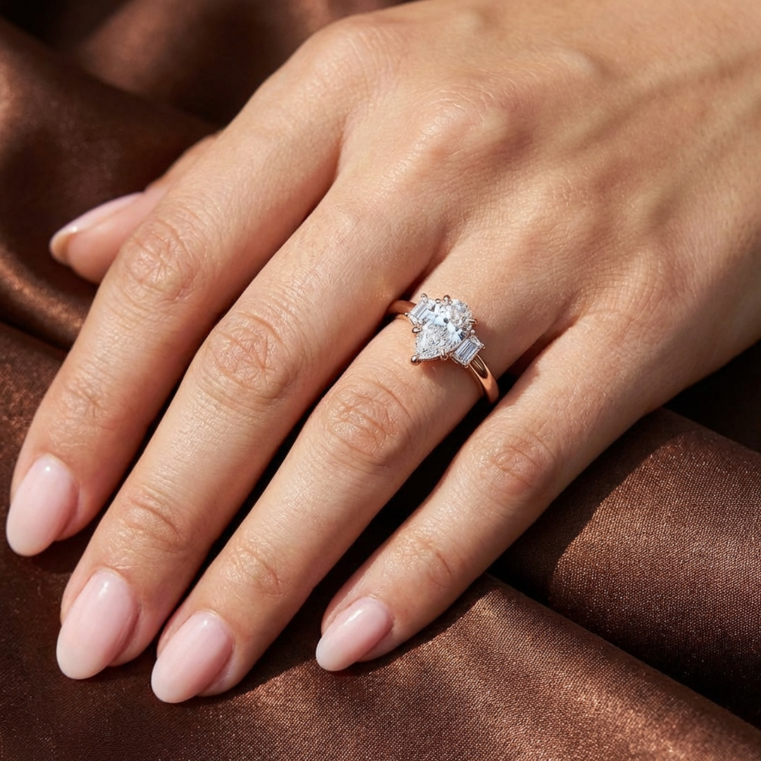 (Royal Asscher Pear - Rose)