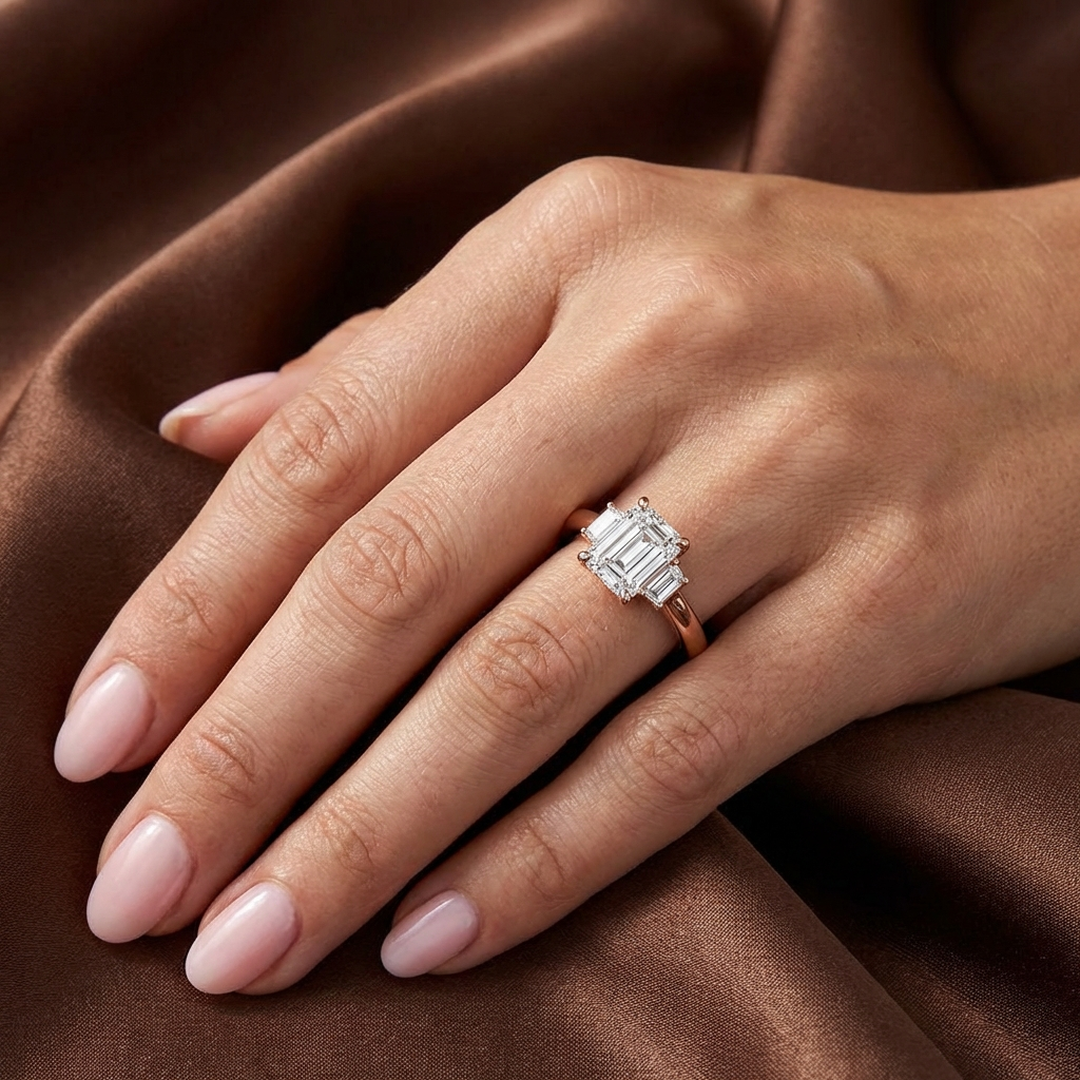 (Royal Asscher Emerald - Rose)