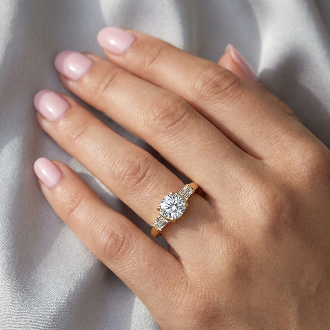 (Royal Asscher Cushion - Yellow)