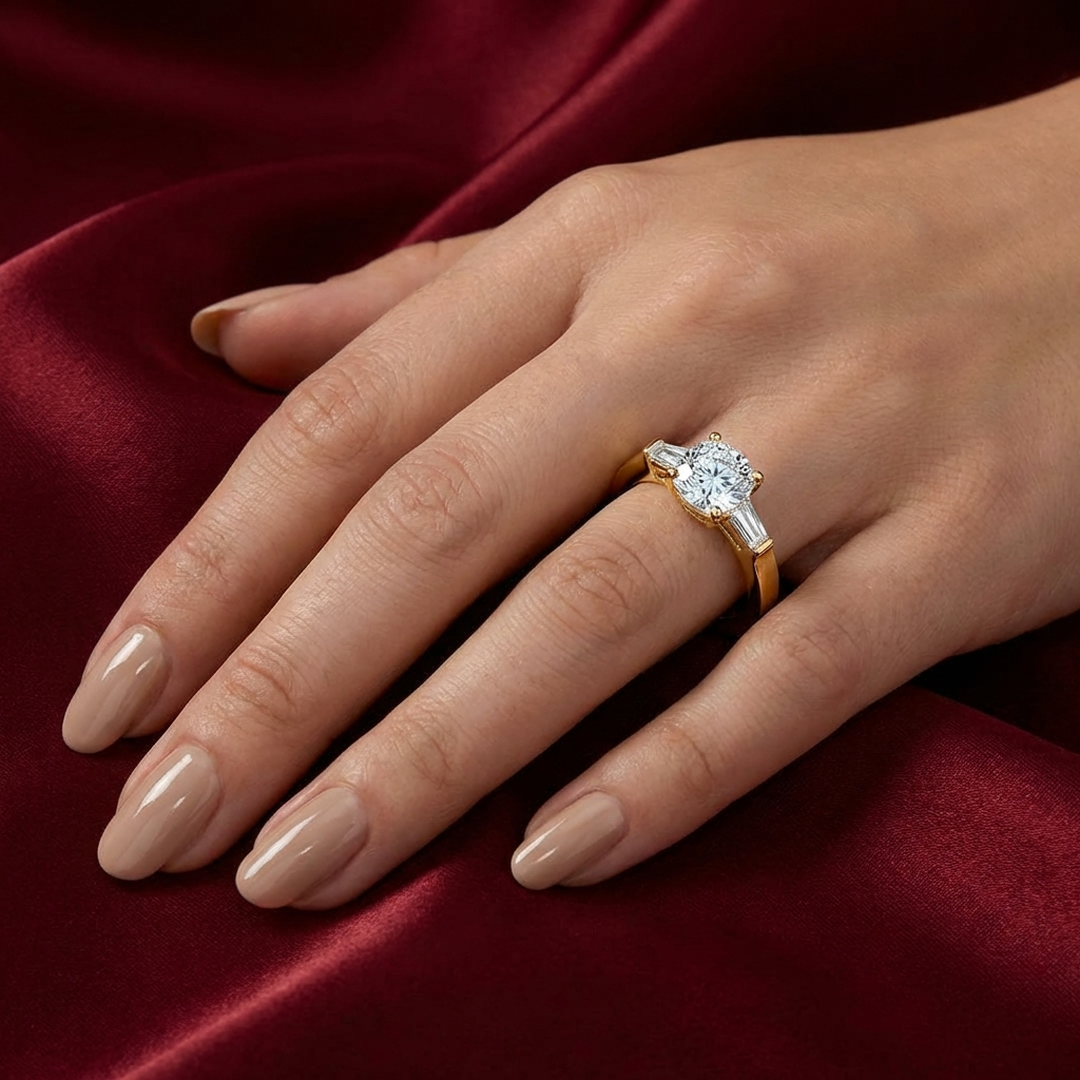 (Royal Asscher Cushion - Yellow)