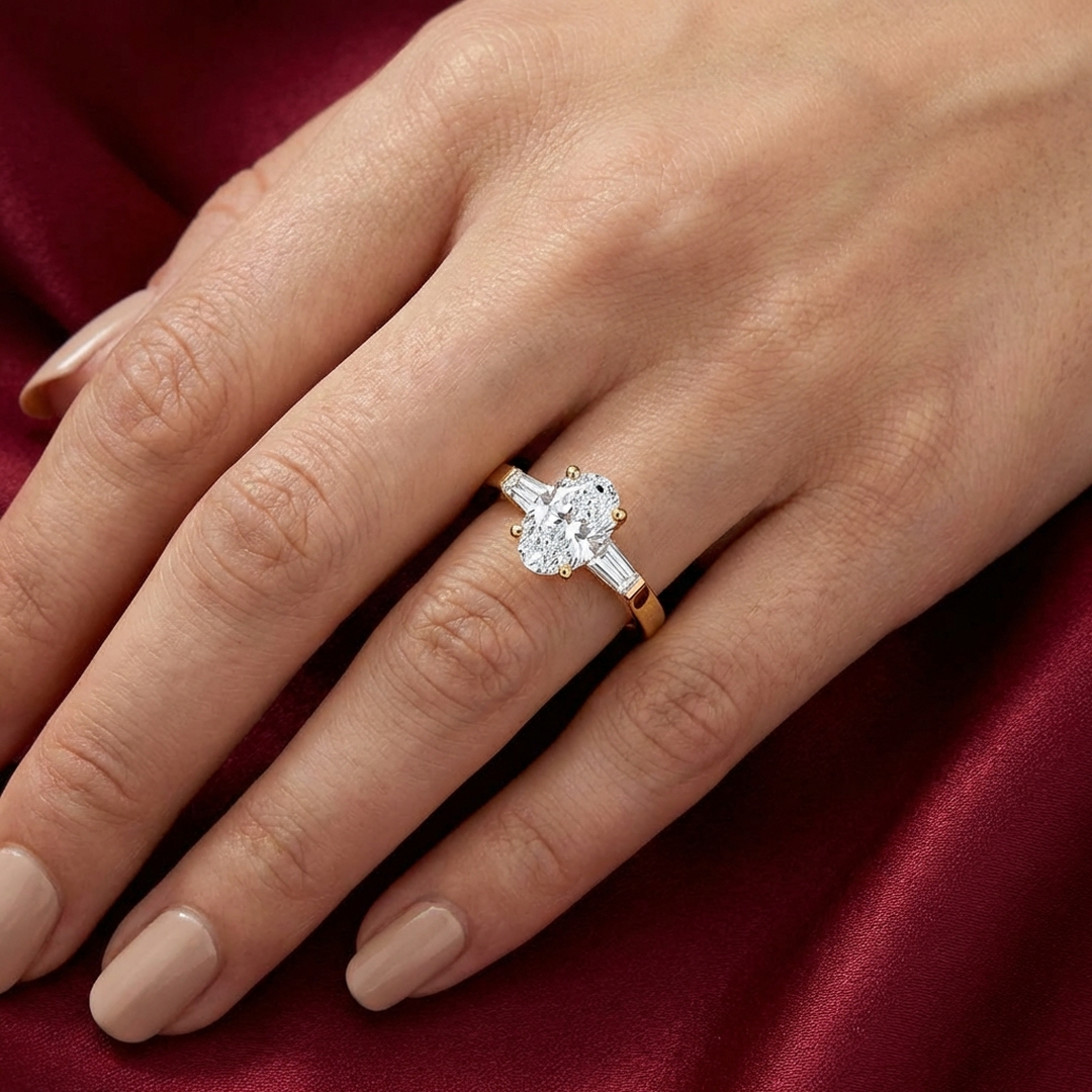 (Royal Asscher Oval - Yellow)