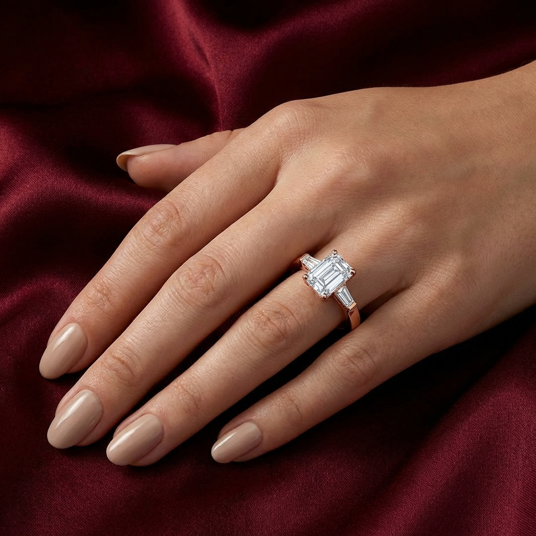 (Royal Asscher Emerald - Rose)