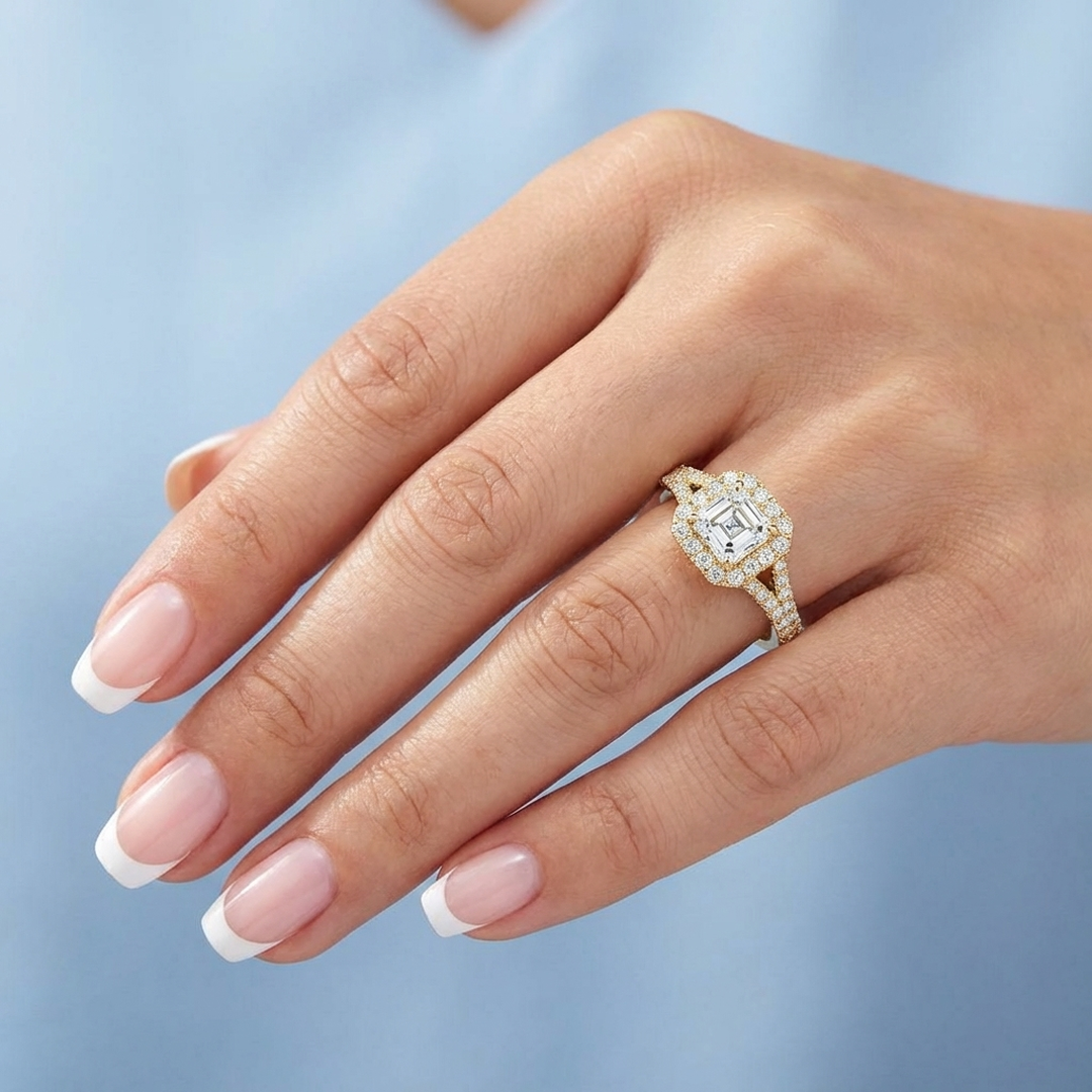 (Royal Asscher Cut - Yellow)