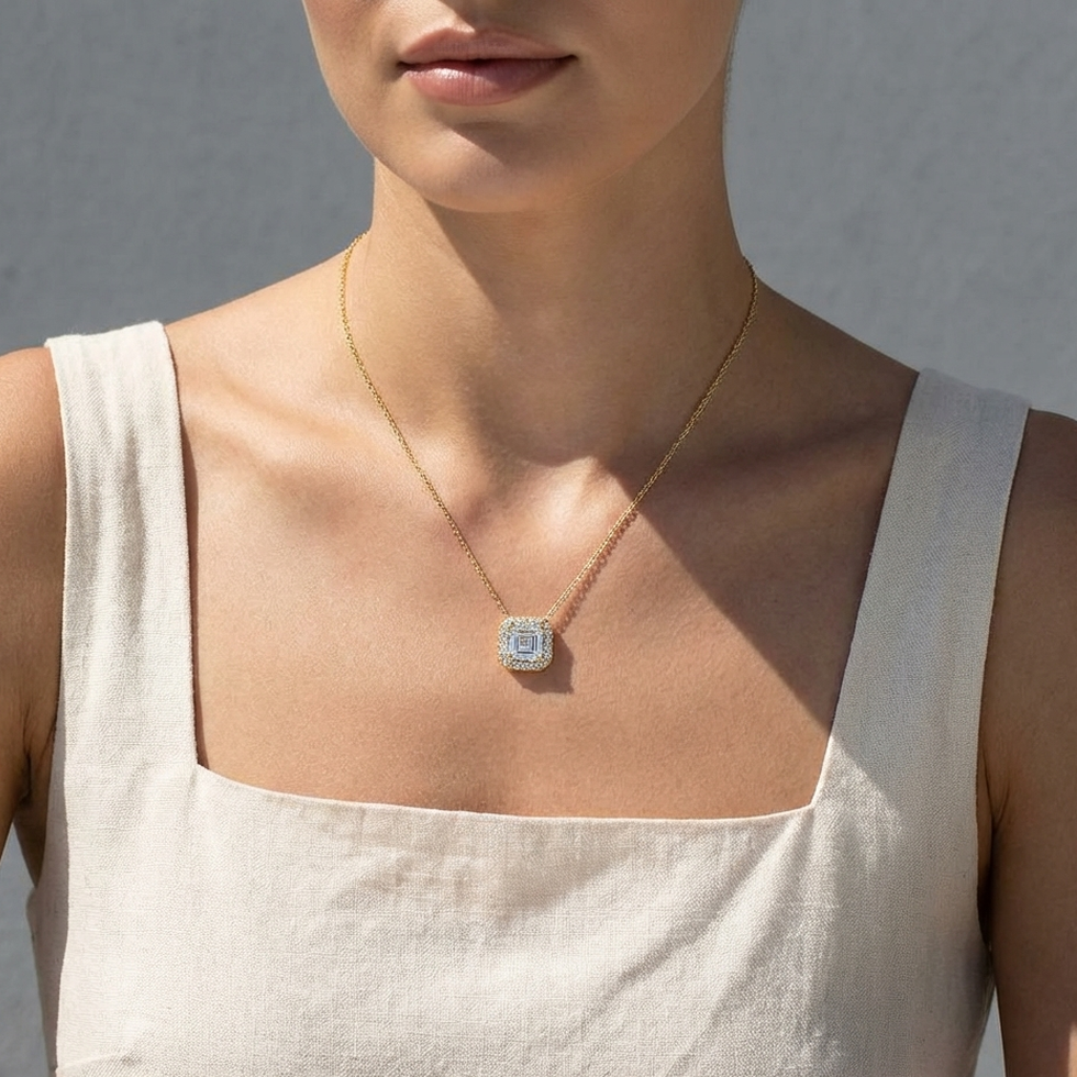 (Royal Asscher Cut - Yellow)