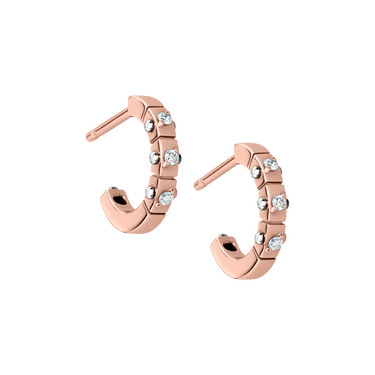 (18k Rose gold with white gold)