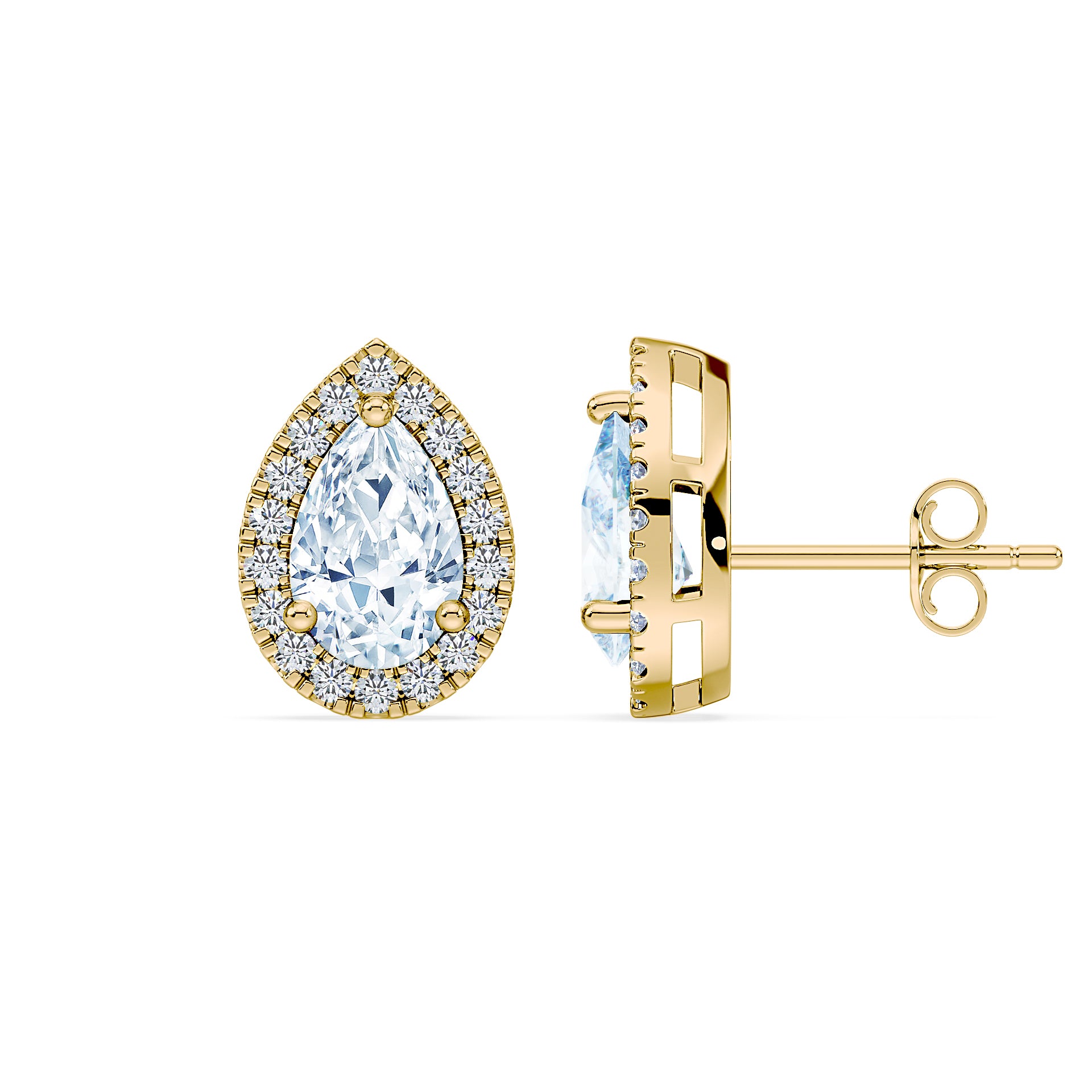 (Royal Asscher Pear - Yellow)