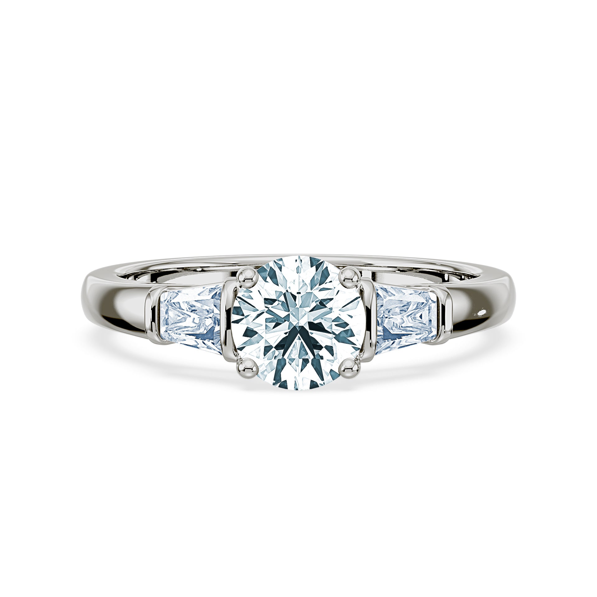 thumbnail image 2 of Asscher Cut Engagement Ring – Pure Brilliance Zirconia, Sterling Silver Or 10K Gold, Women's 2 of 5