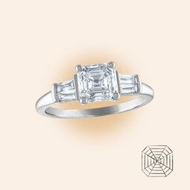 Royal Asscher Cut Diamond Ring