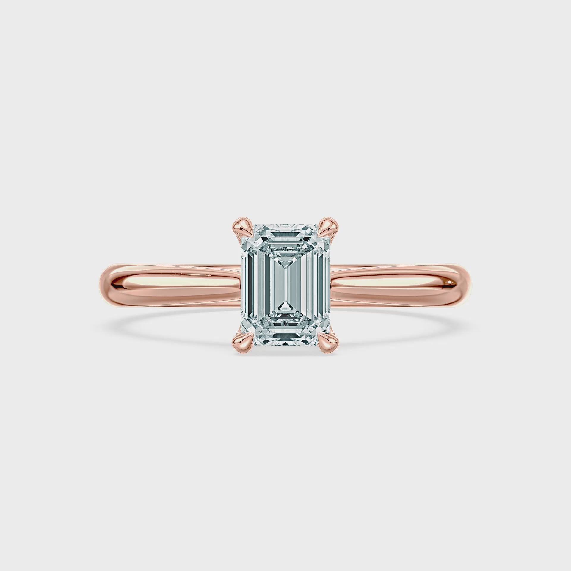 (Royal Asscher Emerald - Rose - Video)