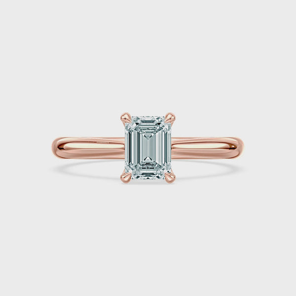 (Royal Asscher Emerald - Rose - Video)