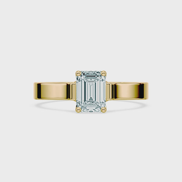 (Royal Asscher Emerald - Yellow - Video)