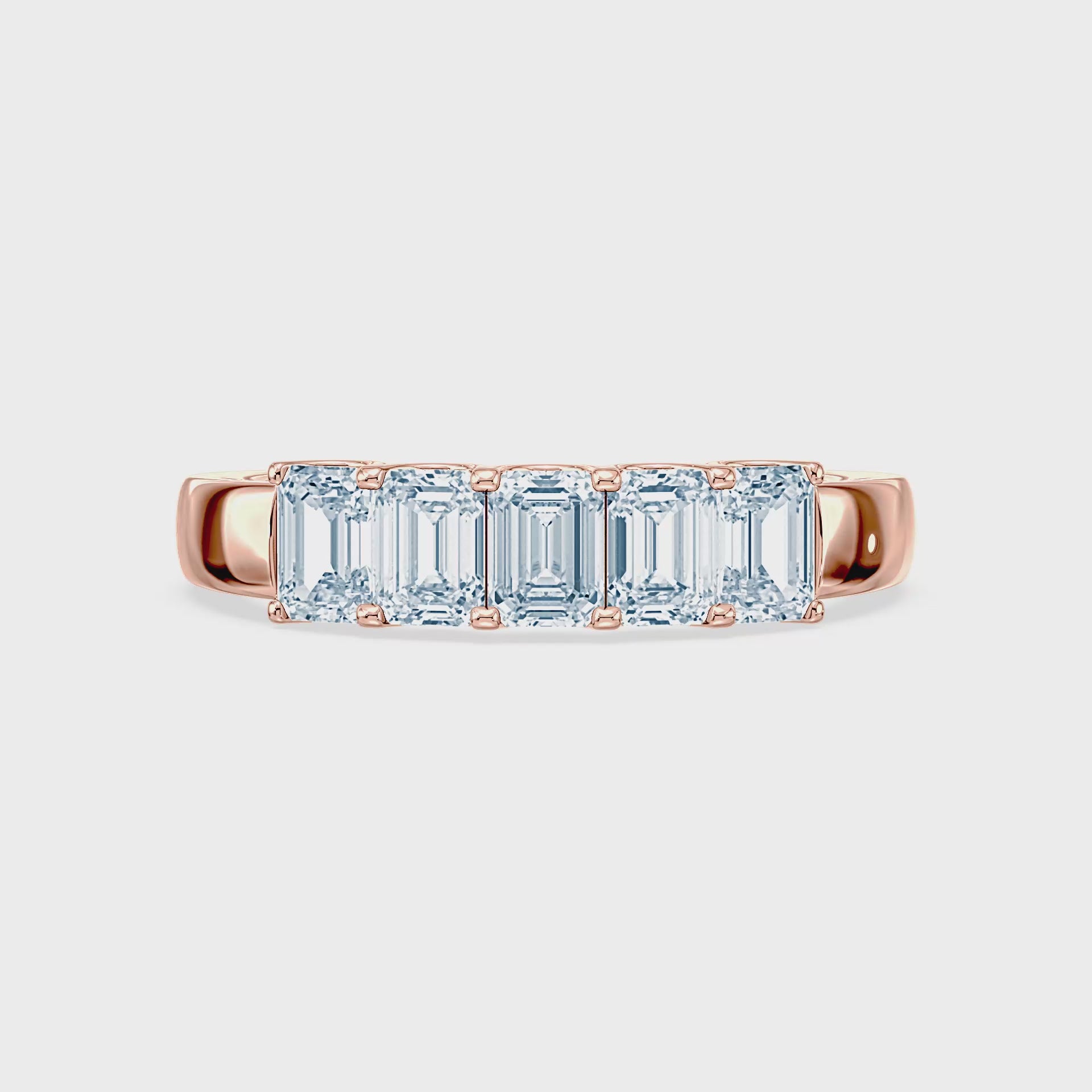 (Royal Asscher Emerald - Rose - Video)