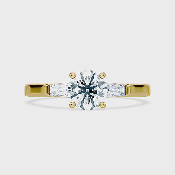 (Royal Asscher Brilliant - Yellow - Video)