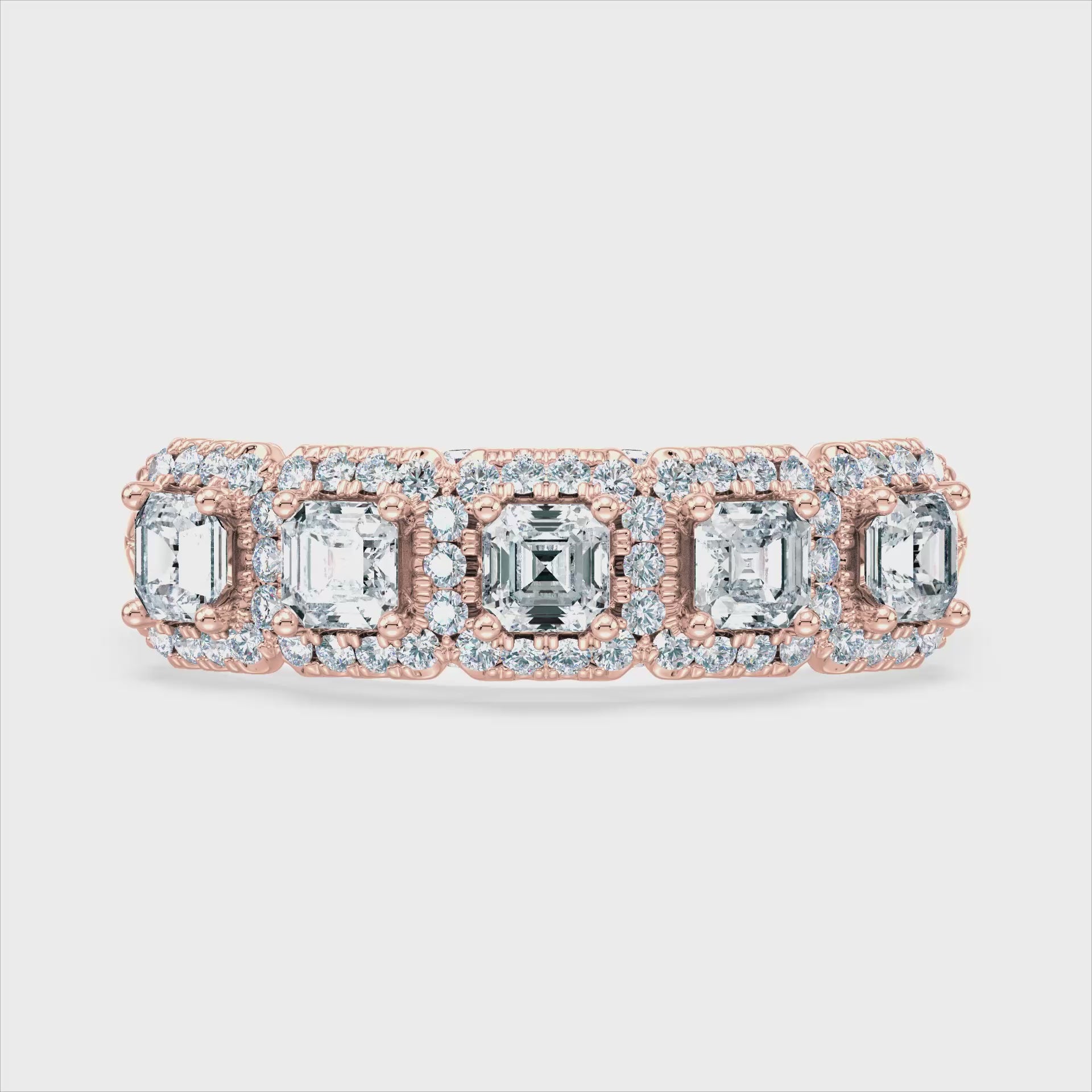 (Royal Asscher Cut - Rose - Video)