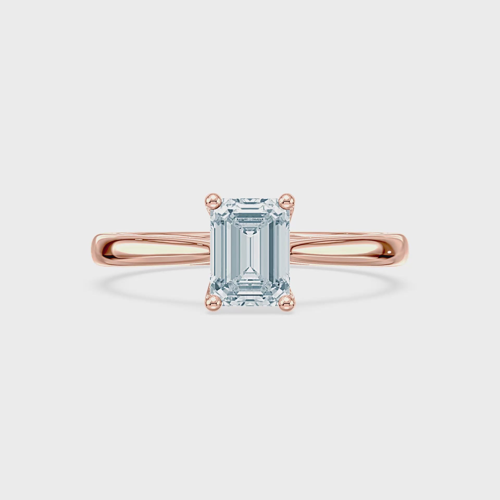 (Royal Asscher Emerald - Rose - Video)