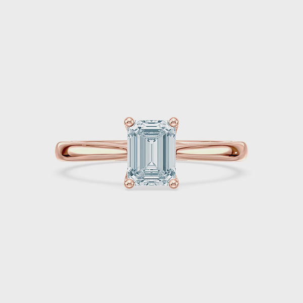 (Royal Asscher Emerald - Rose - Video)