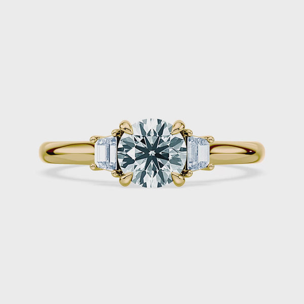 (Royal Asscher Brilliant - Yellow - Video)