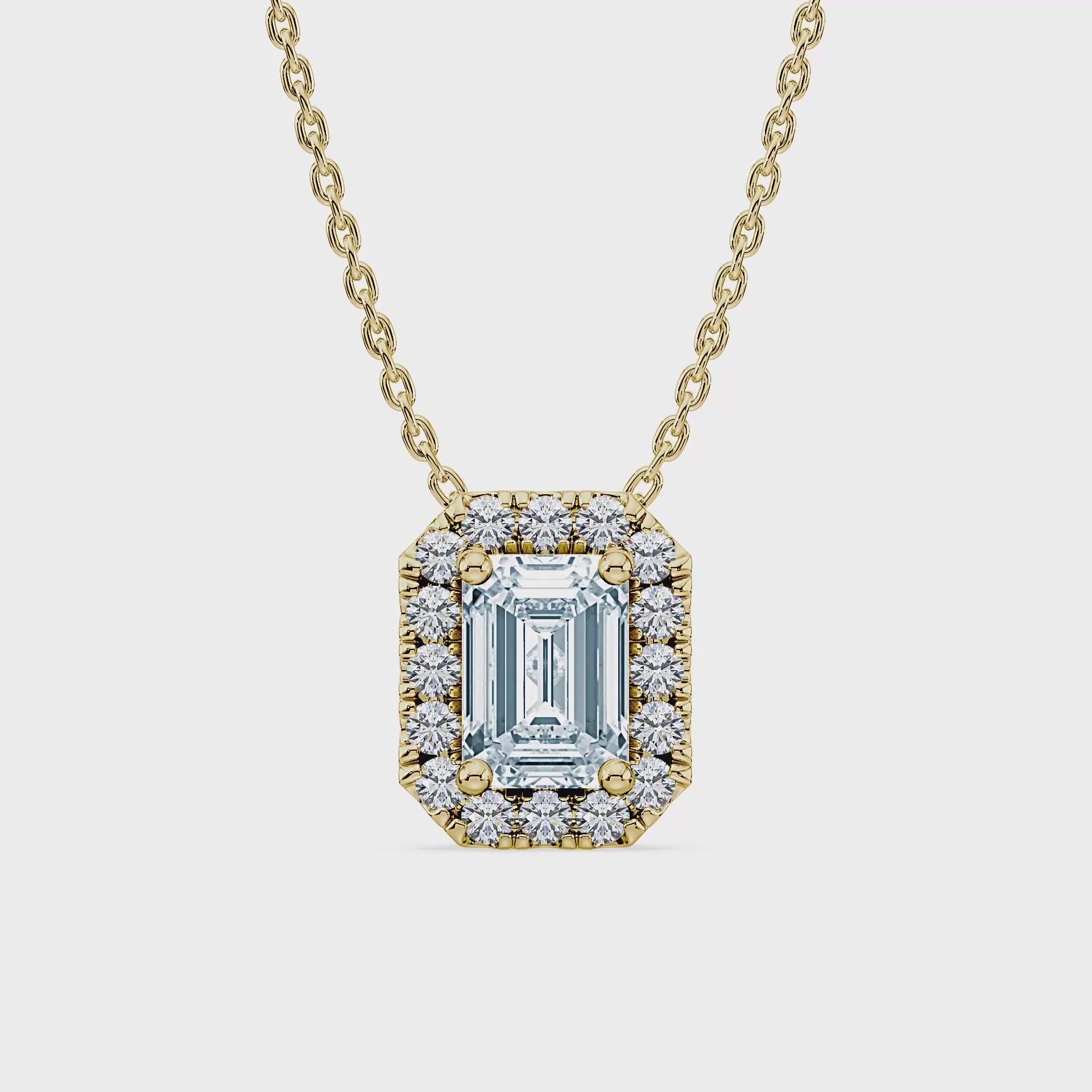 (Royal Asscher Emerald - Yellow - Video)