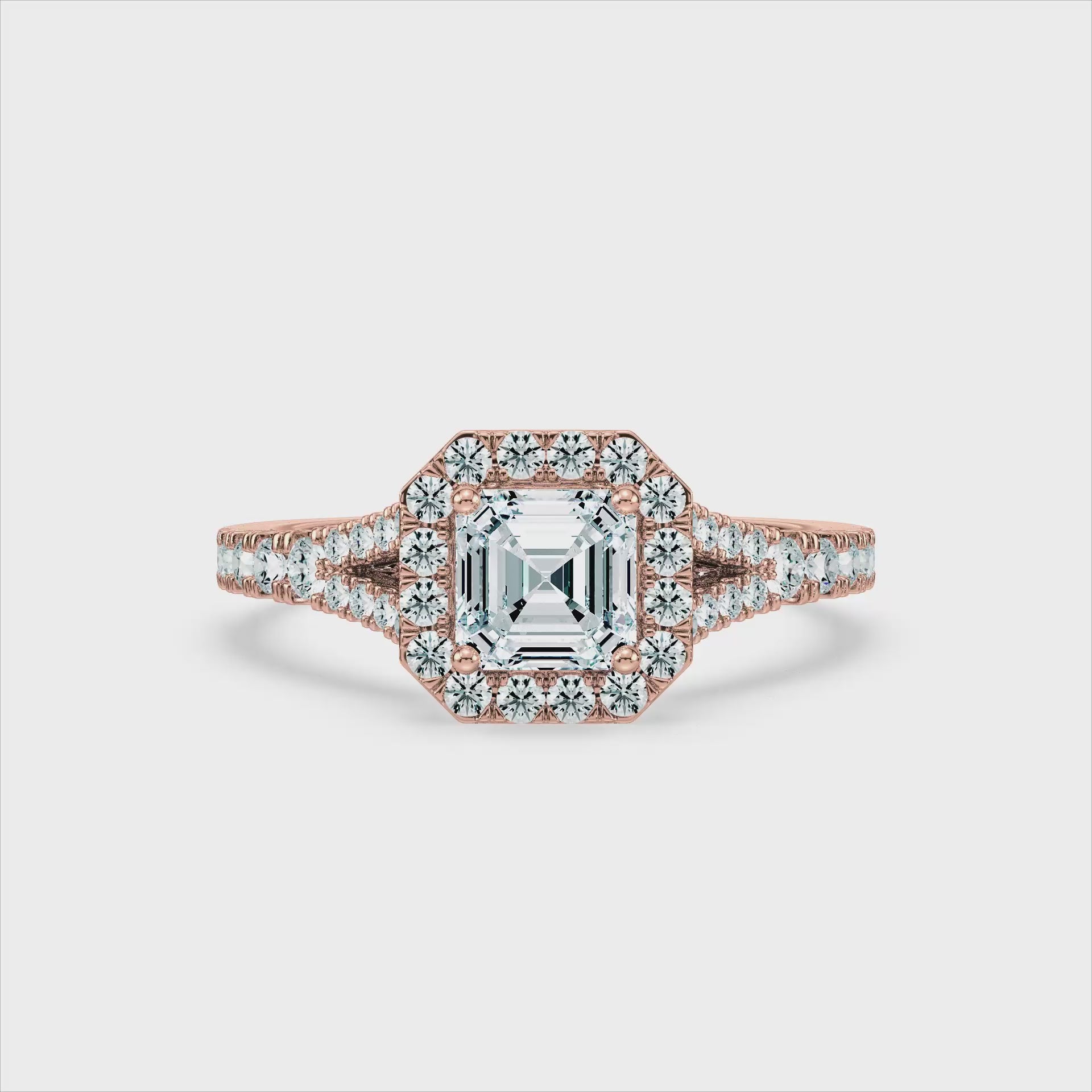 (Royal Asscher Cut - Rose - Video)