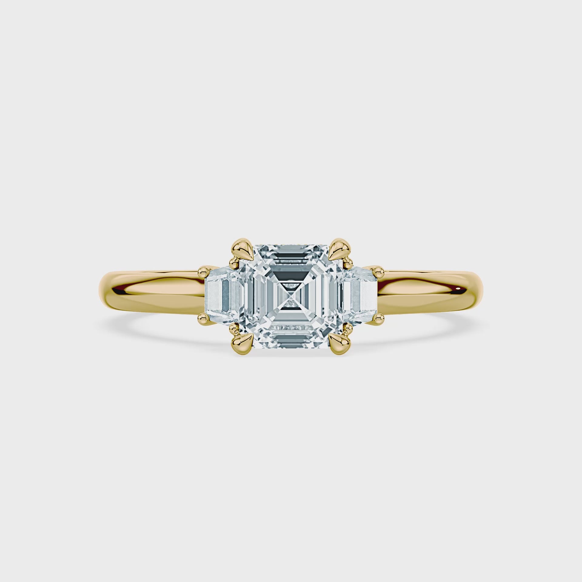 (Royal Asscher Cut - Yellow - Video)