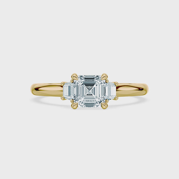 (Royal Asscher Cut - Yellow - Video)