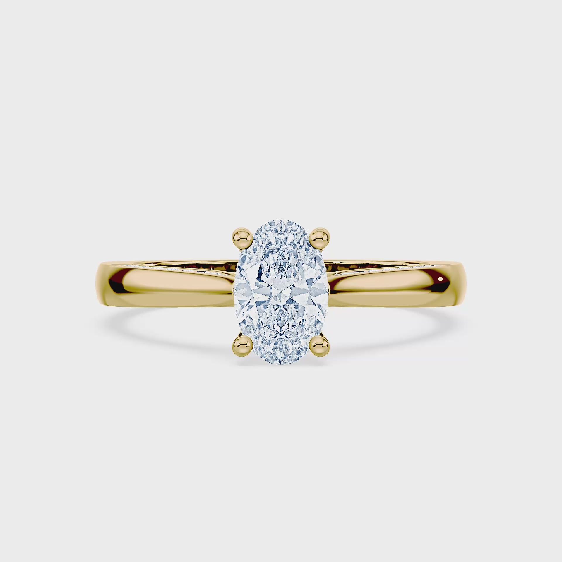 (Royal Asscher Oval - Yellow - Video)