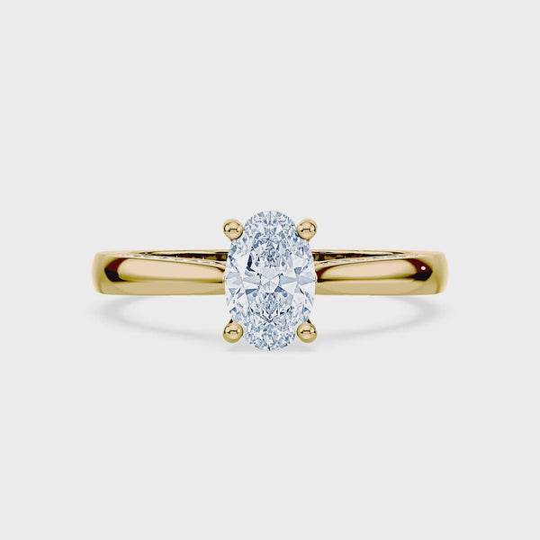 (Royal Asscher Oval - Yellow - Video)