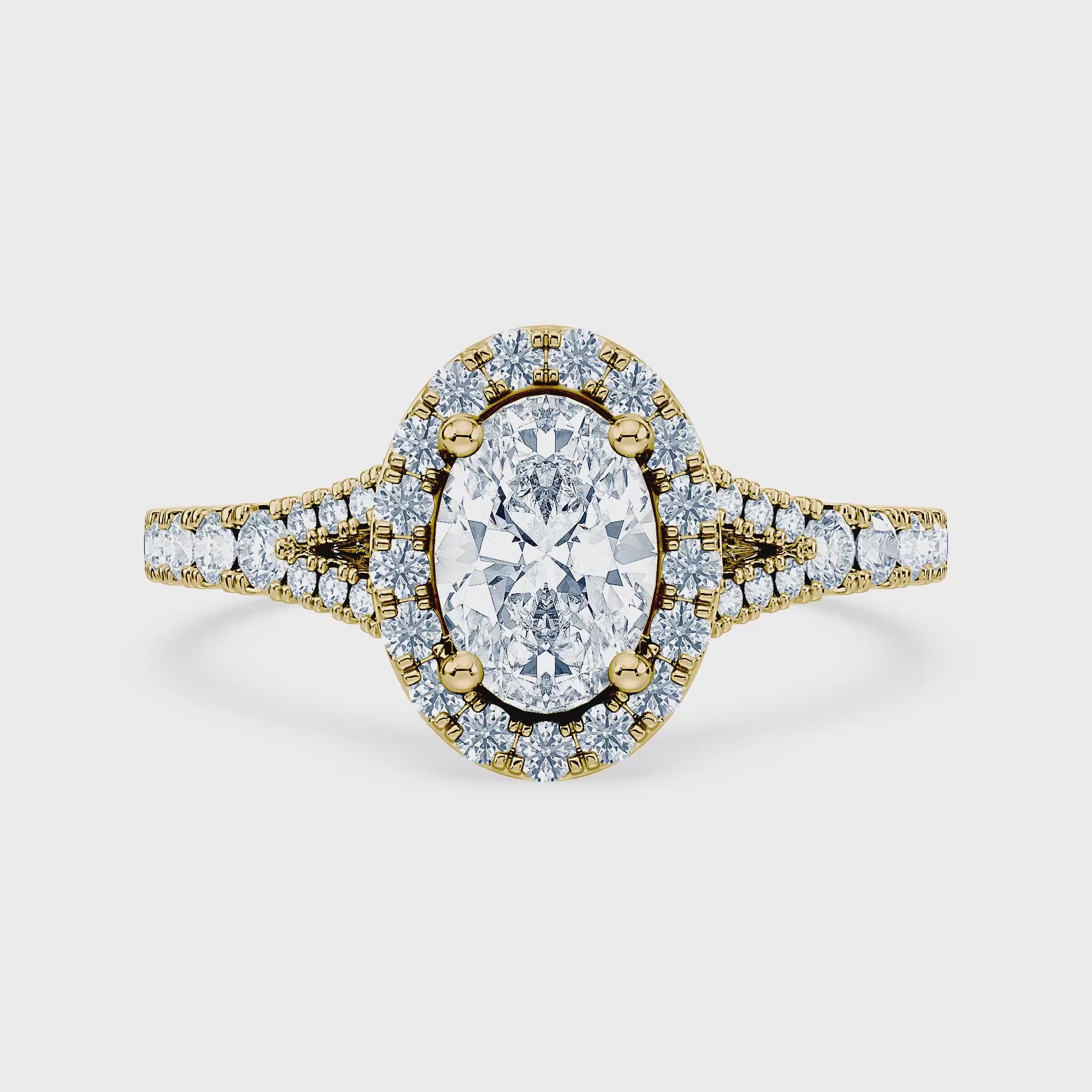 (Royal Asscher Oval - Yellow - Video)